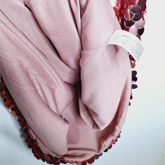 A New Day Big Sequin Slip Dress S Mini Party Prom Shift Paillette Swiftie HOCO - Picture 6 of 9